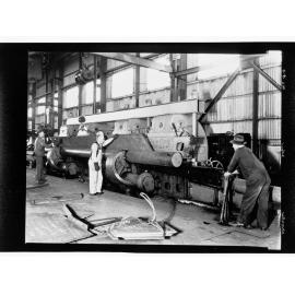 Whyalla - three men using industrial equipment