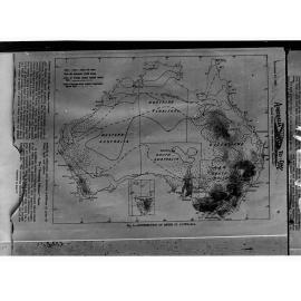 Map showing Distribution of Sheep in Australia - from newspaper called Australia Today