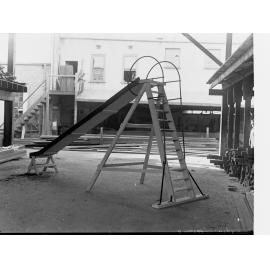 Education Department swings, slippery dip etc.|Education Department - girl's school lantern negs