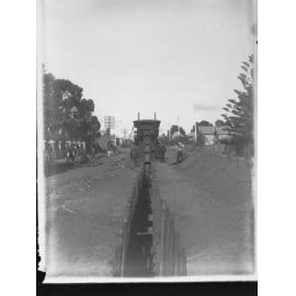 Excavator at work at Alberton and Cowandilla