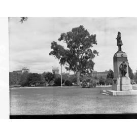 Statue of Sir Ross Smith and Adelaide in Distance