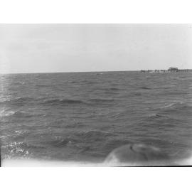 View showing Glenelg breakwater from the seaward side