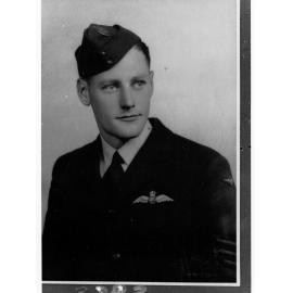 Portrait of man enlisted in Royal Australian Air Force - photo copied for Roll of Honour