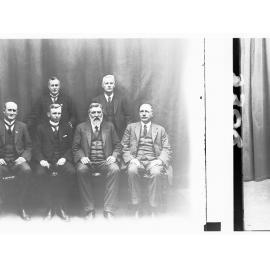 Group photograph of Barwell Ministry - shows G R Laffer, T Pascoe, G Ritchie, H N Barwell, J G Bice and W Hague