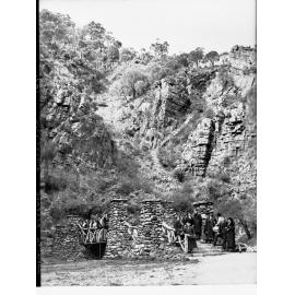 Morialta Reserve Showing People Gathered on Steps