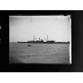 Ship berthed alongside jetty