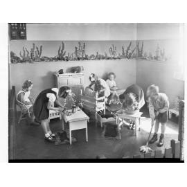 Children Playing House Gilles Street Infant School