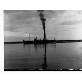 The steam dredge 'South Australian' on Port Adelaide River