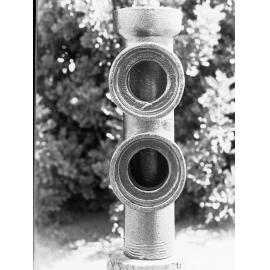 Sewers Department, Thebarton yards showing a pipe