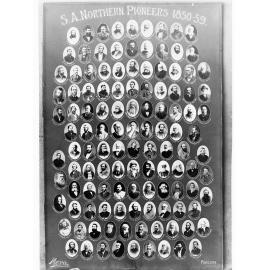 South Australian Northern Pioneers 1850 to 1859 - portrait of early settlers - collage of photographs copied 1908