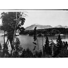 Lake Showing Mountains and Trees