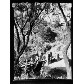 Morialta - people on bridge