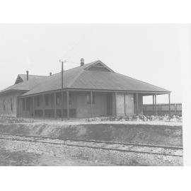 Building beside a railway line (Mile End, South Australia locomotive depot, rest house for staff) - Railway Commissioner's Report