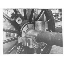 Axle boxes and wheels railway locomotive - Islington railway workshop