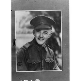 Portrait of a soldier in Australian Imperial Force - photo copied for Roll of Honour