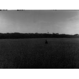 Man standing in a field of wheat at Pinnaroo