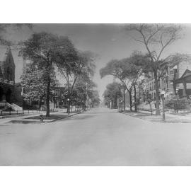 View of street in USA suburb - Town Planning photos USA