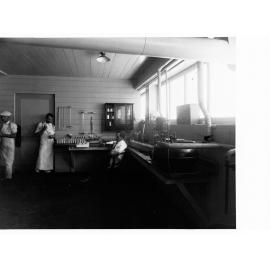 Port Adelaide Export Depot Showing Men Working in a Laboratory