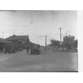 Street at Outer Harbour Showing Taxis and Automobiles