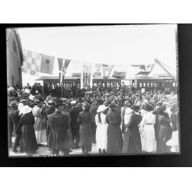 Recruiting at Beachport Railway Station 