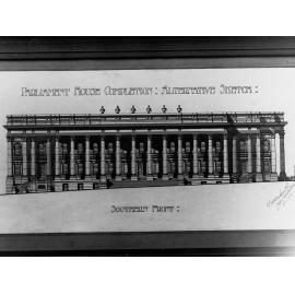 Architectural Drawing of Parliament House Alternative Sketch Southern Front