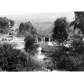 Millbrook Reservoir Showing Men Observing Valve Chamber