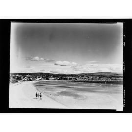 Three people walking on beach at Port Lincoln