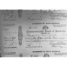 Government Cheque for One Million and Ten Thousand Pounds - payment for a matured Treasury Bill