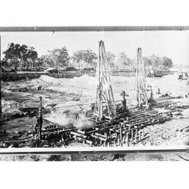 Construction of Lock Number One at Blanchetown