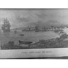 Painting of Port Adelaide in 1844 (painted by G F Gregory) - copied 10 August 1923