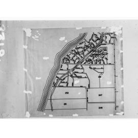 Map of coastline and land division at Marino and Kingston Park