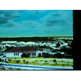 Houses in a Country Town Showing Irrigation Channel