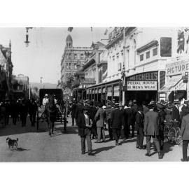 Crowds of people in Rundle Street for the visit of the Prince of Wales