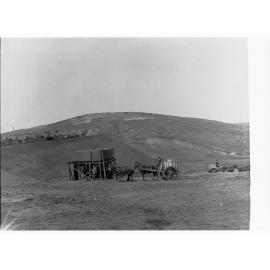 Bundaleer dam under construction