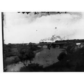 Train crossing over the Alexandra Bridge