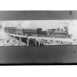 N Class locomotive crossing Eden Hills viaduct - copied for South Australian Railways 1929