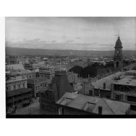 View of  Adelaide Looking South Showing the GPO and Prince Alfred Hotel