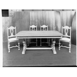 Table and Chairs Unpolished