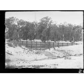 Irrigation works on the River Murray