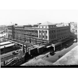 Adelaide Railway Station Under Construction Showing North Terrace