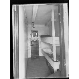 S S Commonwealth, steamship, view of sleeping quarters