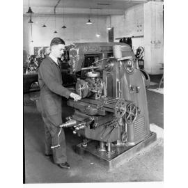 School of Mines Trade School, South  Australia machinery class room