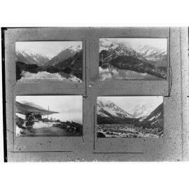 Photograph of postcards from New Zealand, Mount Cook