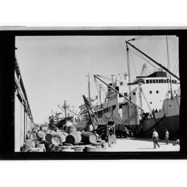 Outer Harbour - ship moored at dock