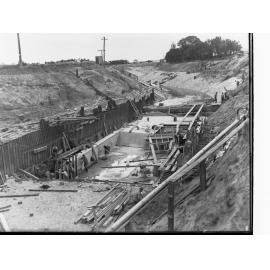 Torrens Floodwater Scheme Showing Men Working