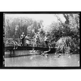 Botanical Gardens - people standing on bridge