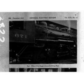 Railway locomotive -filling in worn flange on locomotive driving wheel