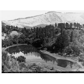 Leg of Mutton Lake and Mount Gambier in Background