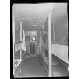 S S Commonwealth, steamship, view of sleeping quarters 