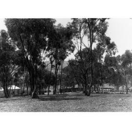 Keeman's Farm Building Hidden by Trees